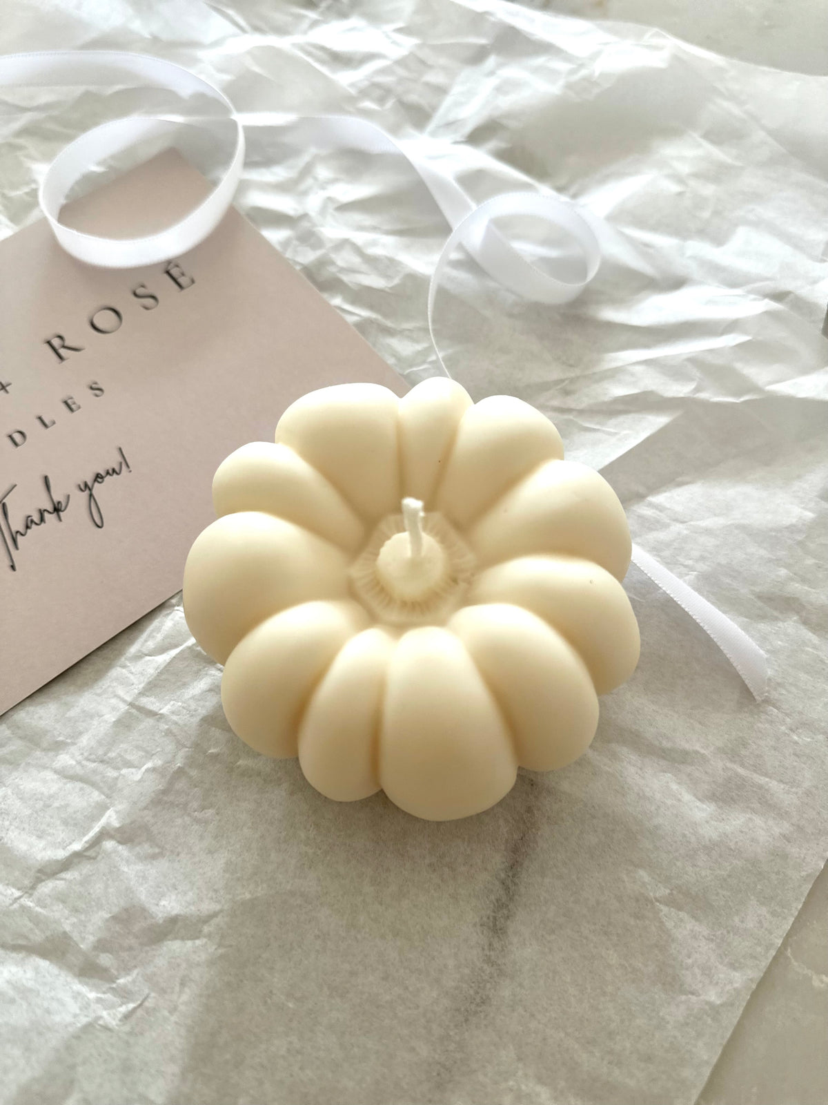 Pumpkin Sculptural Candle