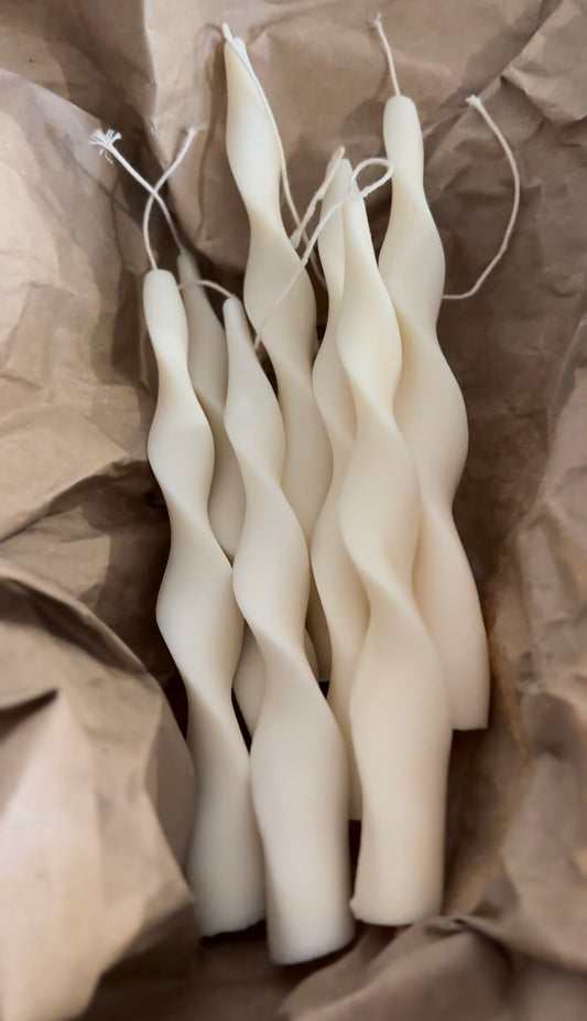 Swirl Taper Candles