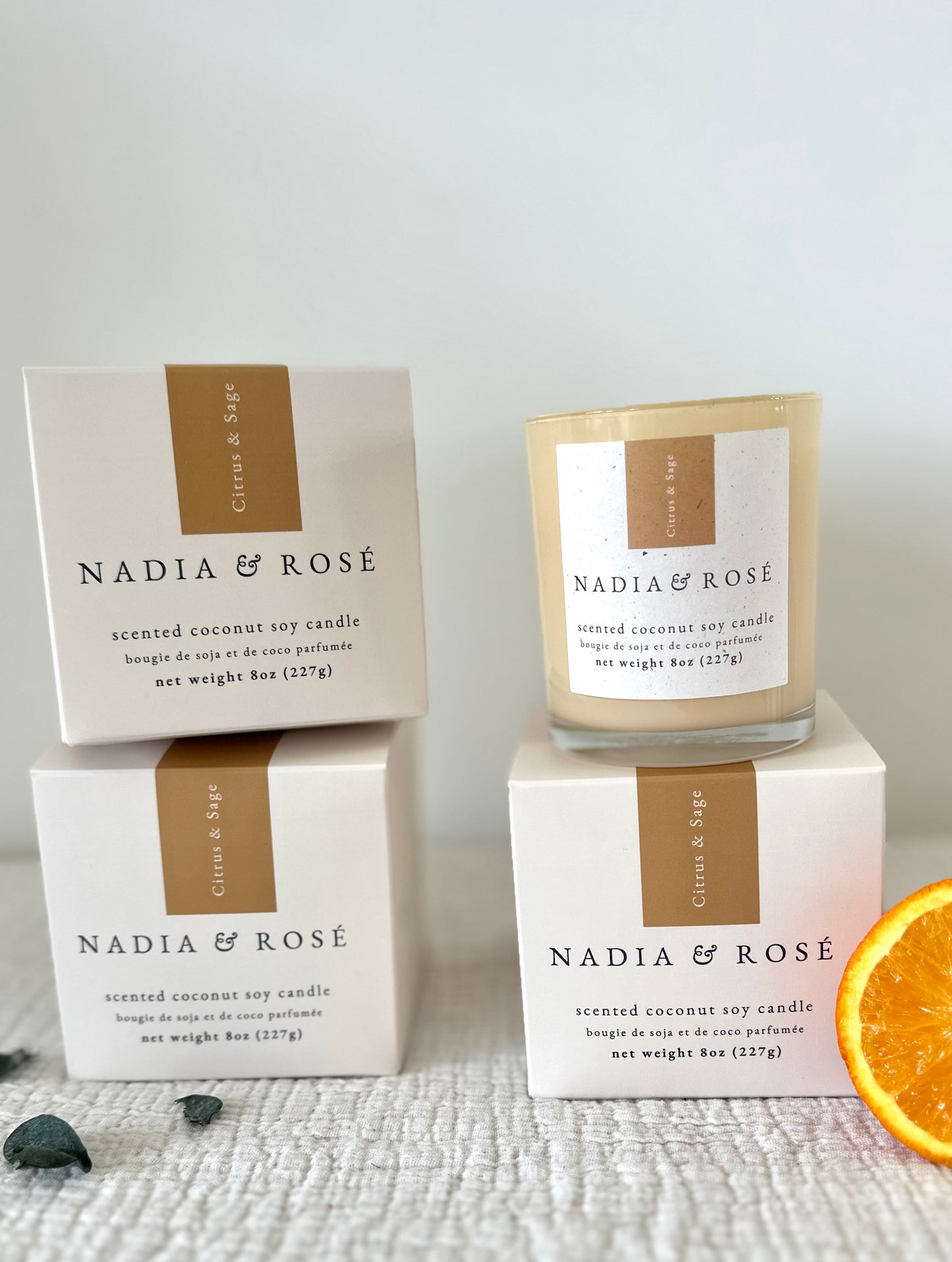 Citrus & Sage 8oz Scented Candle