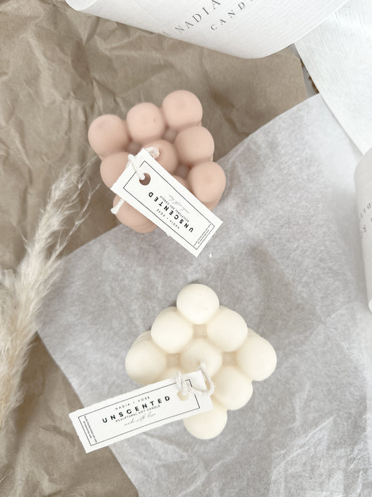 Bubble Cube Candle